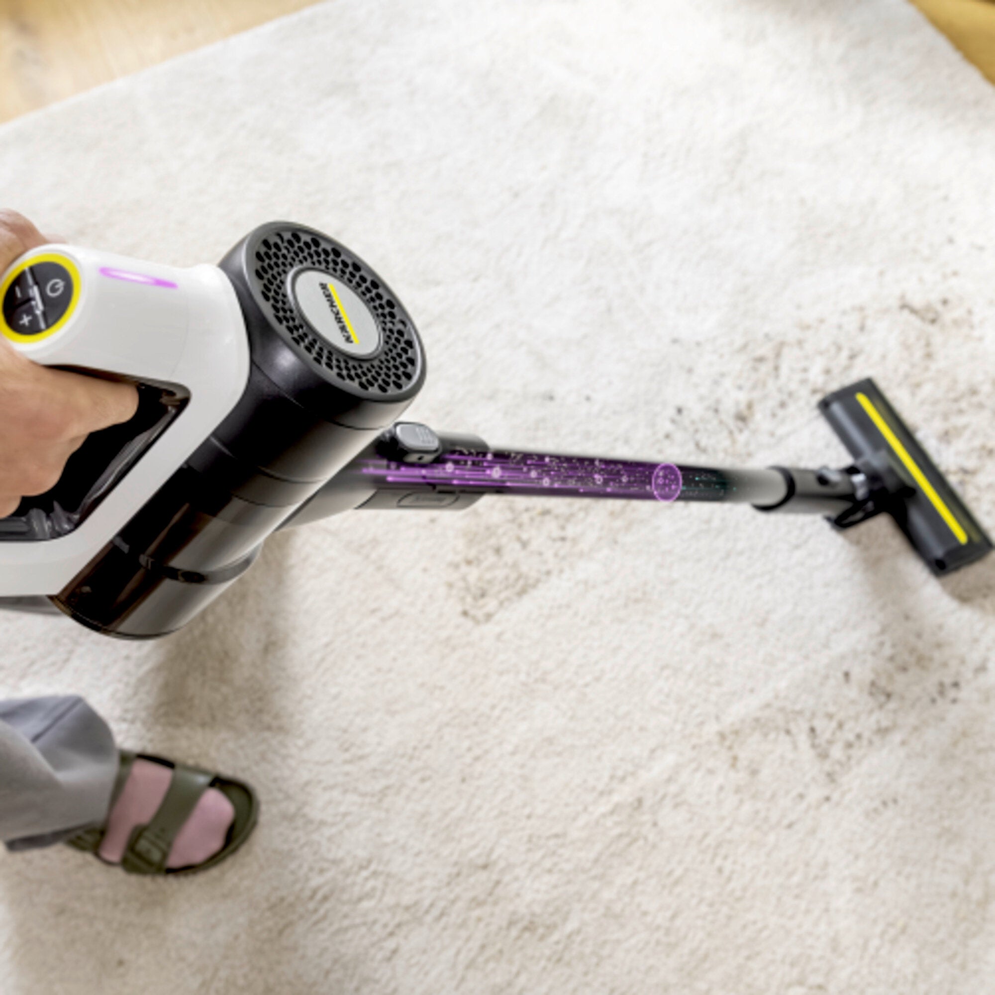 Аккумуляторный пылесос VCS 3 Nano — Технология Auto-Sense